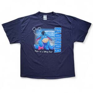 Vintage 90s Y2K Eeyore Disney Day Walt Disney World Florida T Shirt Winnie Pooh